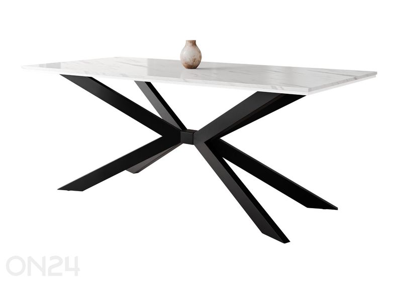 Ruokapöytä Flora 90x190 cm kuvasuurennos