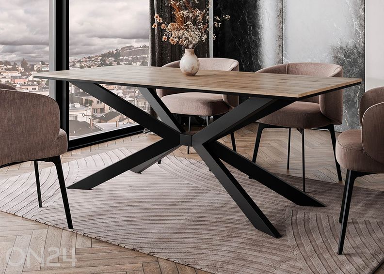 Ruokapöytä Flora 90x190 cm kuvasuurennos