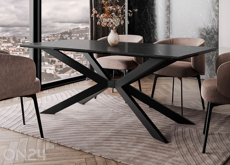 Ruokapöytä Flora 90x190 cm kuvasuurennos