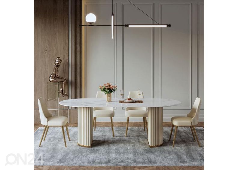 Ruokapöytä Modig 90x190 cm kuvasuurennos