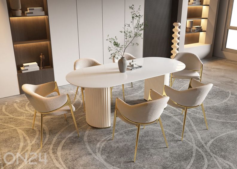 Ruokapöytä Modig 90x190 cm kuvasuurennos