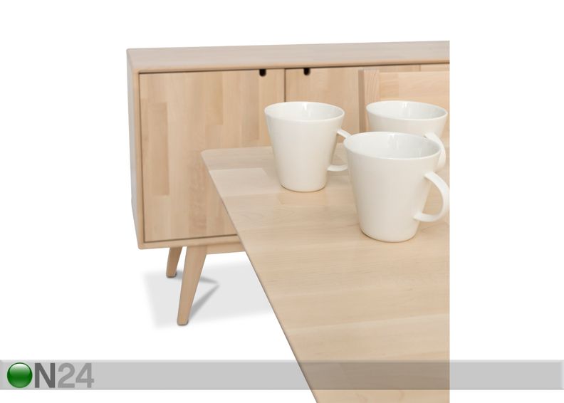 Ruokapöytä NOTTE, koivu 160x85 cm kuvasuurennos