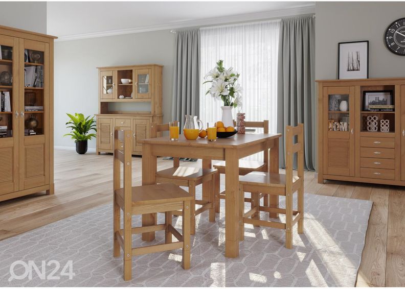 Ruokapöytä Rauna 110x80 cm kuvasuurennos