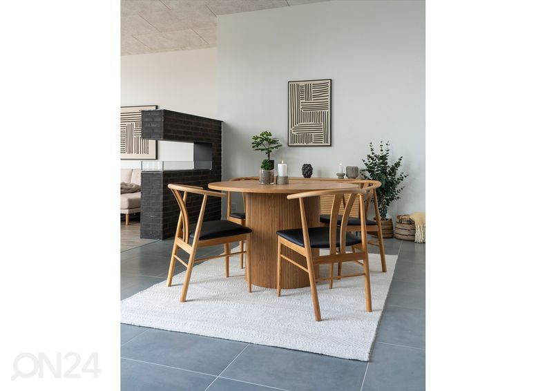 Ruokapöytä Rize Ø120 cm kuvasuurennos