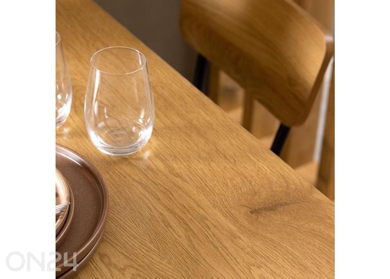 Ruokapöytä Tiivo 120x80 villi tammi kuvasuurennos