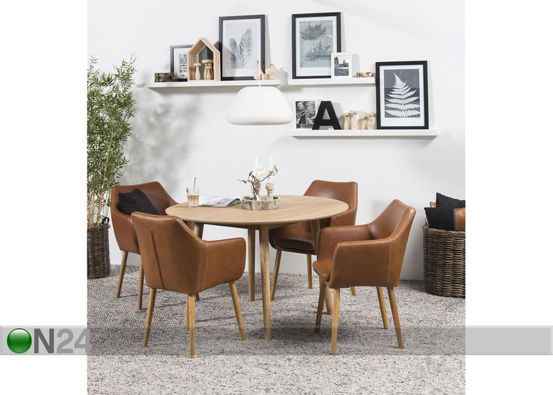 Ruokapöytä Tokyo Ø 120 cm kuvasuurennos