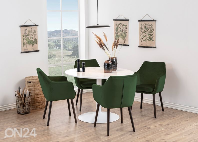 Ruokapöytä Vista Ø110 cm kuvasuurennos