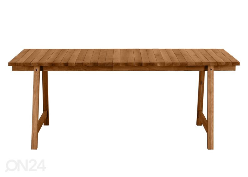 Ruokapöytä Wooden Beams 198x100 cm kuvasuurennos