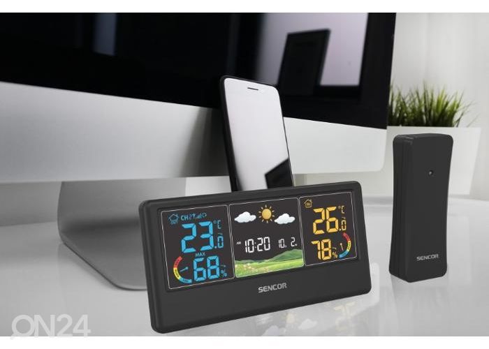 Sääasema Sencor SWS4100B, musta kuvasuurennos