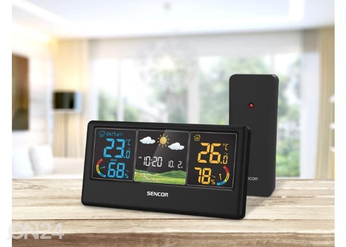 Sääasema Sencor SWS4100B, musta kuvasuurennos