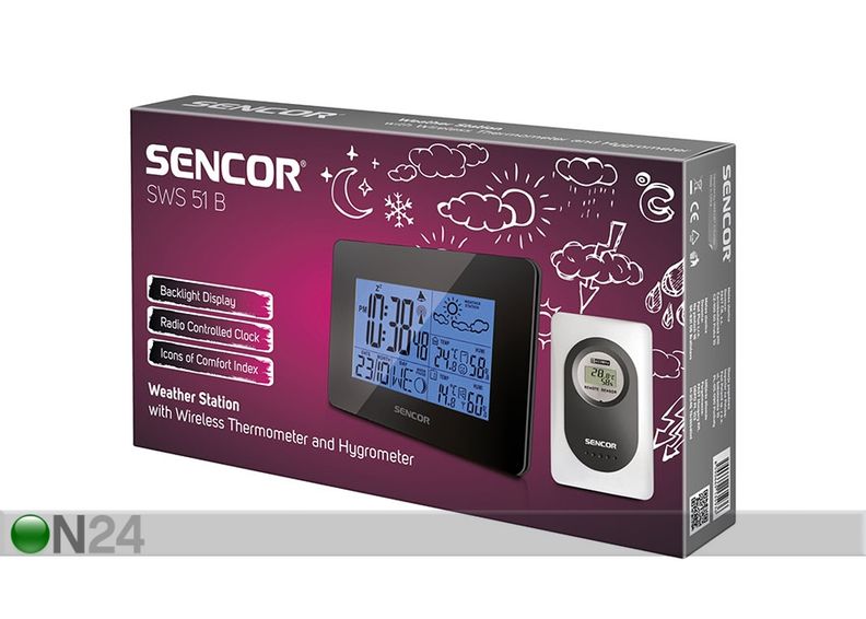 Sääasema Sencor SWS51B kuvasuurennos