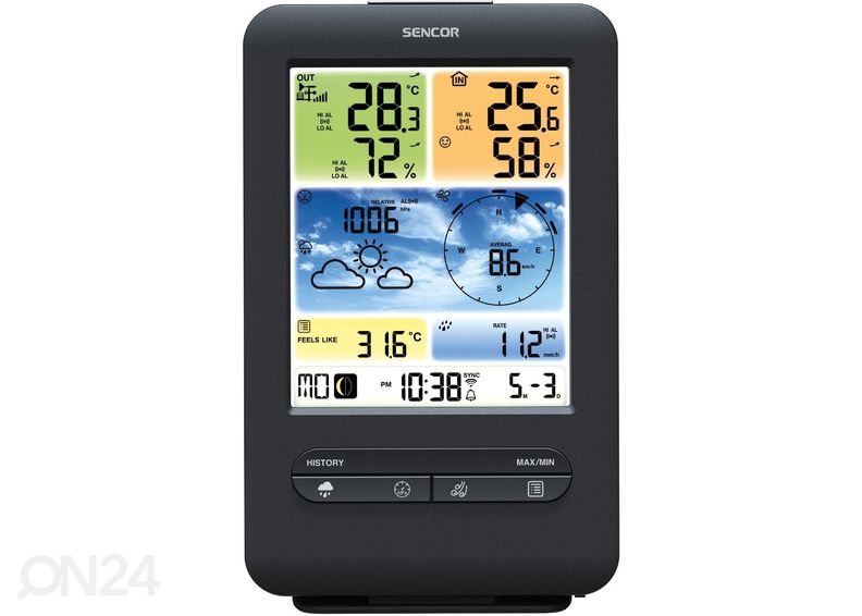 Sääasema WiFi Sencor SWS9898 kuvasuurennos