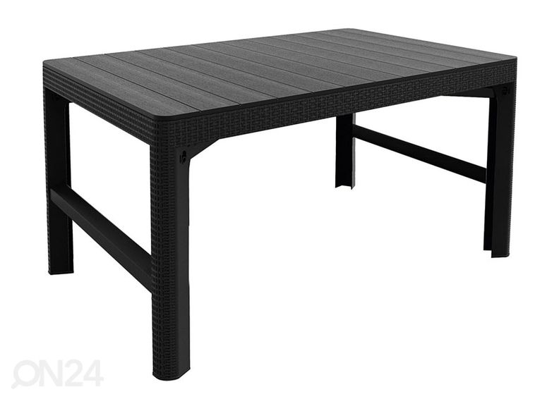 Säädettävä puutarhapöytä Keter Lyon 71x116 cm, grafiitti kuvasuurennos