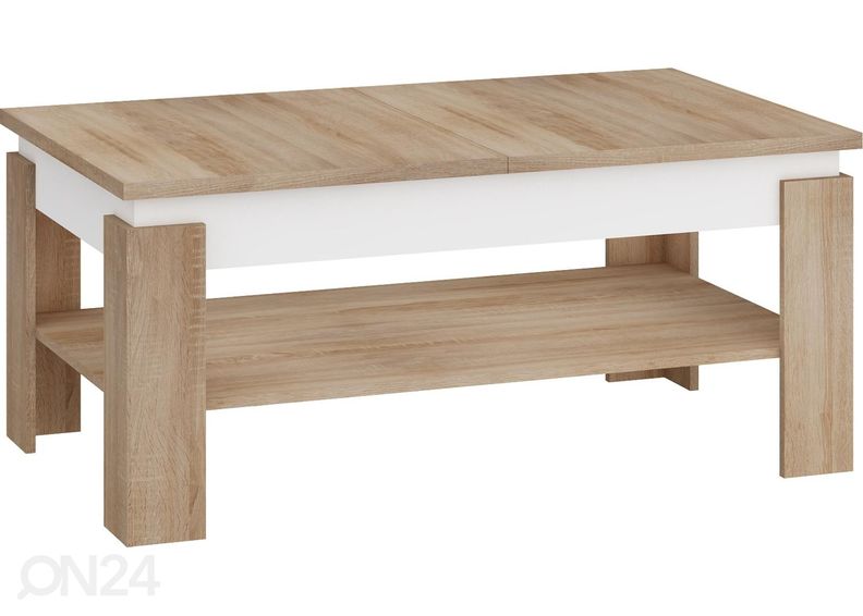 Säädettävä sohvapöytä 120/160x68 cm kuvasuurennos