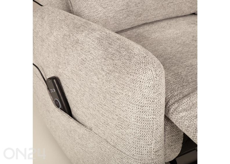 Sähköinen lepotuoli Katy, recliner-toiminto + hieronta kuvasuurennos