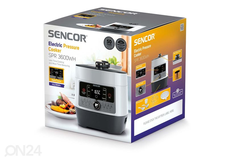 Sähköinen painekattila Sencor SPR3600WH kuvasuurennos