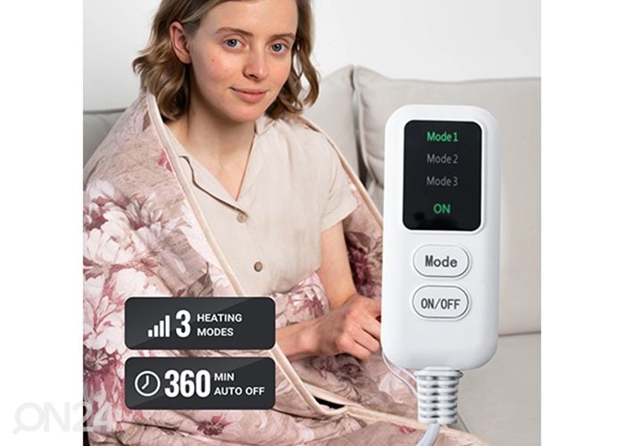 Sähkölämmitteinen huopa EcoSapiens Teddy 150x180 cm kuvasuurennos