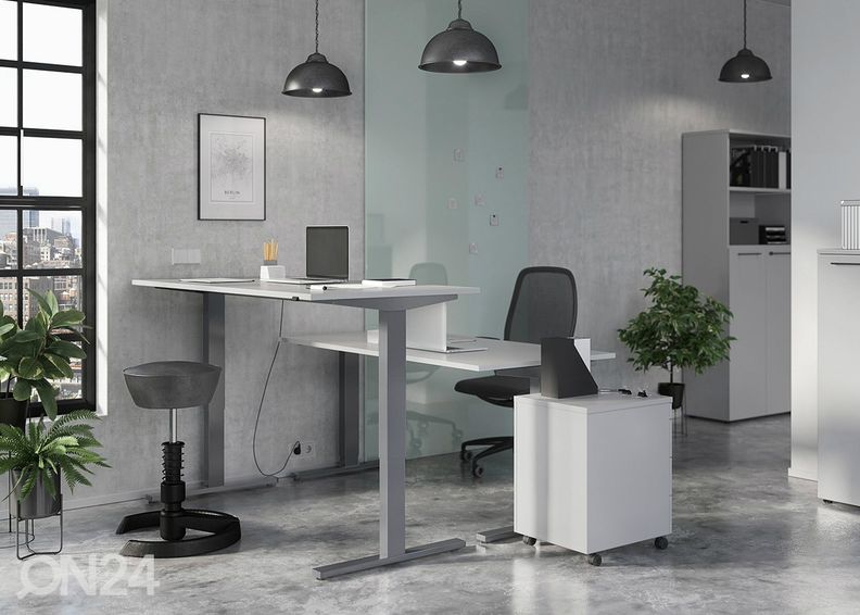 Sähkösäädettävä työpöytä Agenda 80x180 cm kuvasuurennos