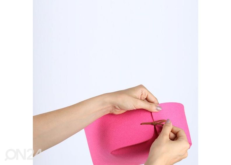 Säilytyskori huopakangasta, tummanharmaa kuvasuurennos