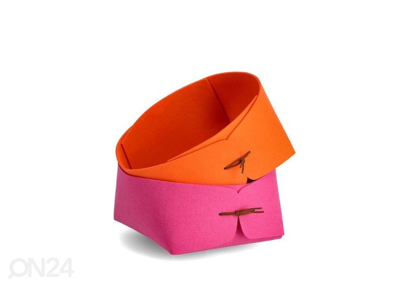 Säilytyskori huopakangasta, tummanharmaa kuvasuurennos