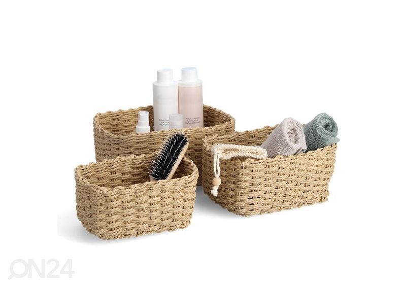 Säilytyskorit 3 kpl, luonnollinen kuvasuurennos