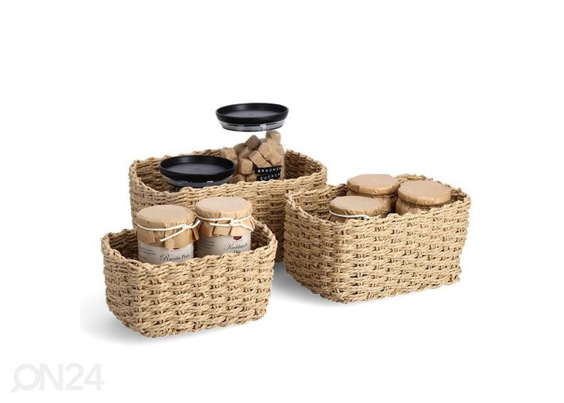 Säilytyskorit 3 kpl, luonnollinen kuvasuurennos