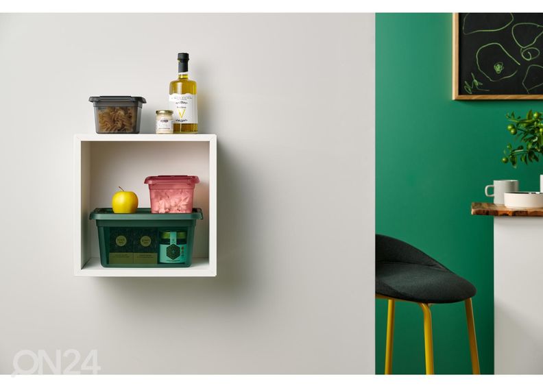 Säilytyslaatikko BaseStore 1,5 L, 14x19xh9 cm vihreä kuvasuurennos