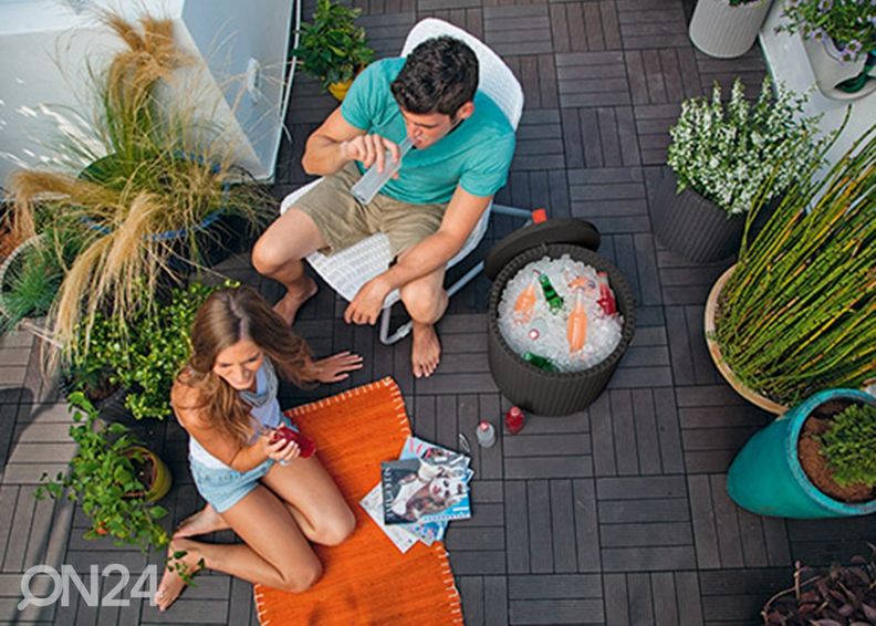 Säilytyslaatikko - istuin Keter Cool Store pyöreä kuvasuurennos