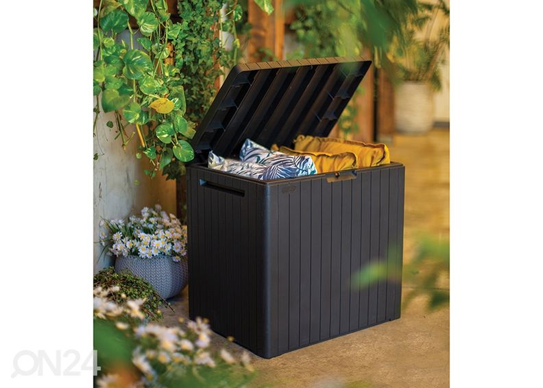 Säilytyslaatikko ulkokäyttöön Keter City Box, grafiitti kuvasuurennos