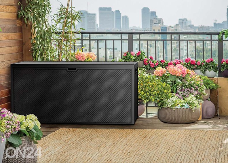 Säilytyslaatikko ulkokäyttöön Keter Emily, grafiitti kuvasuurennos