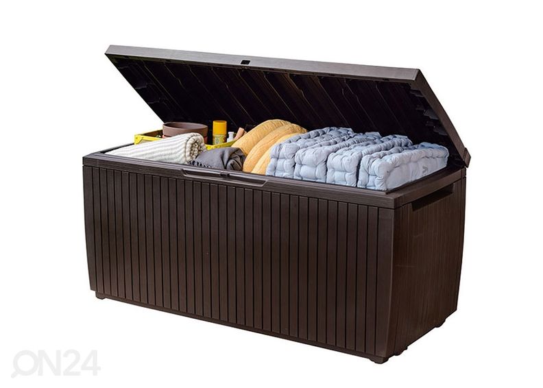 Säilytyslaatikko ulkokäyttöön Keter Springwood, ruskea kuvasuurennos