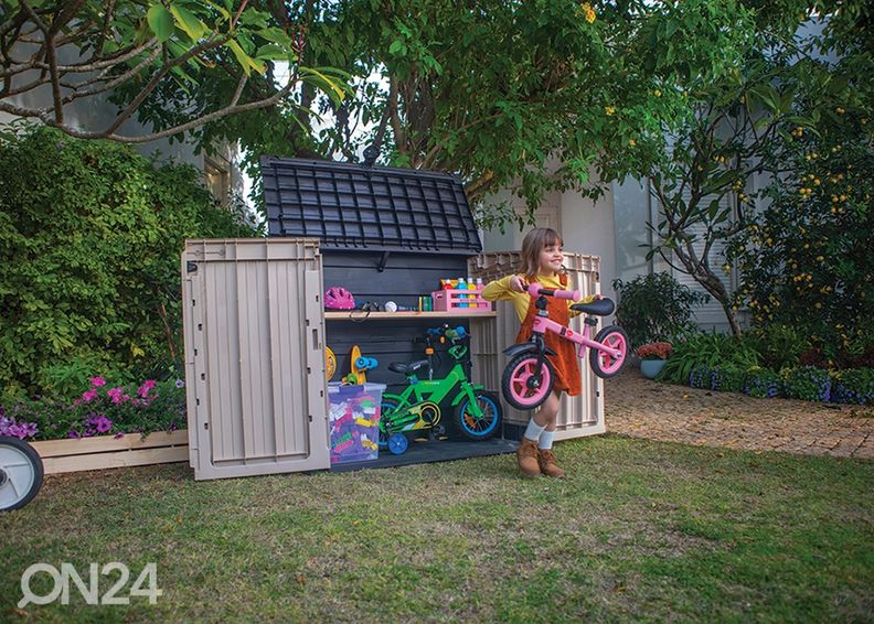 Säilytyslaatikko ulkokäyttöön Keter Store It Out, beige/ruskea kuvasuurennos