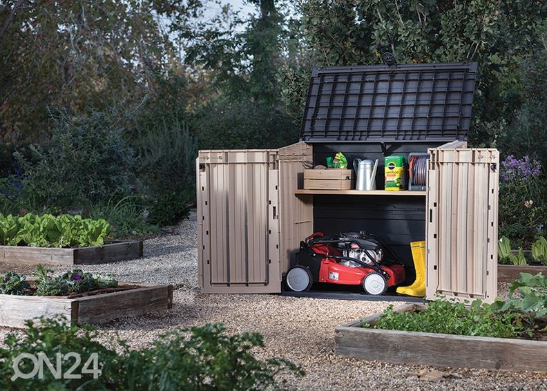 Säilytyslaatikko ulkokäyttöön Keter Store It Out, beige/ruskea kuvasuurennos