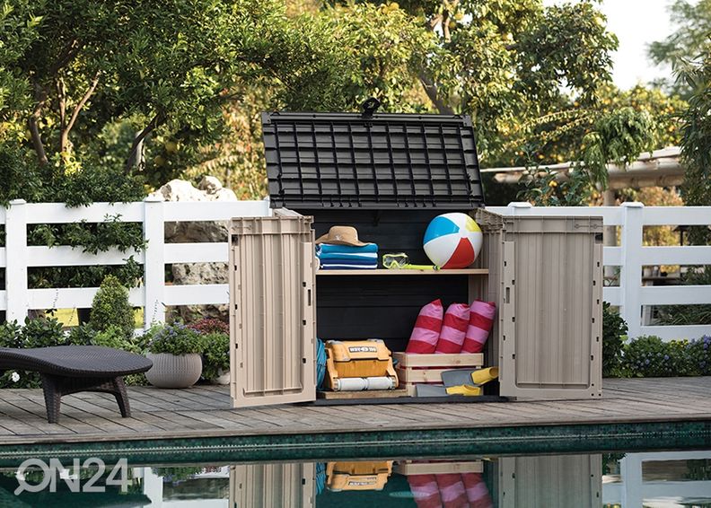 Säilytyslaatikko ulkokäyttöön Keter Store It Out, beige/ruskea kuvasuurennos