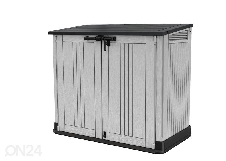 Säilytyslaatikko ulkokäyttöön Keter Store It Out, harmaa / musta kuvasuurennos