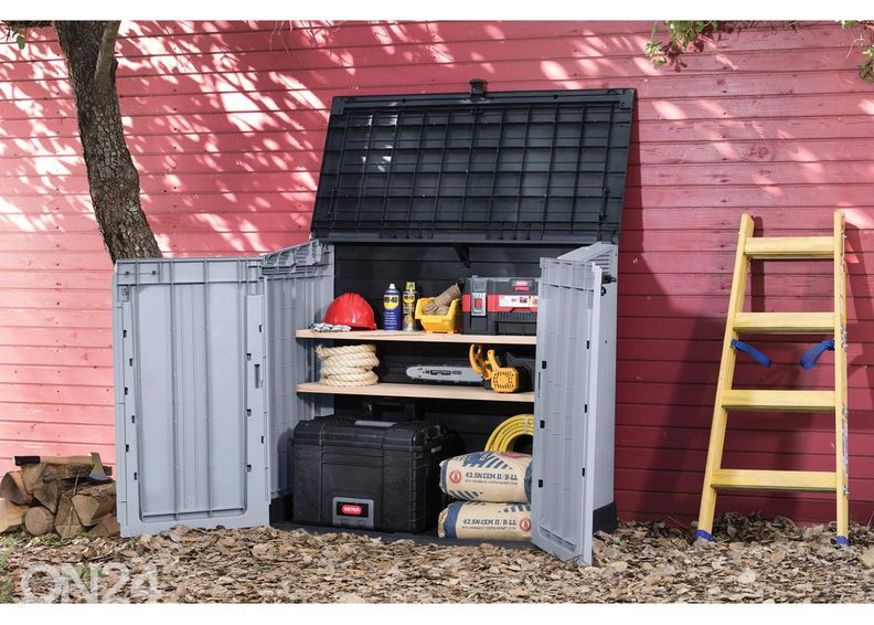 Säilytyslaatikko ulkokäyttöön Keter Store It Out, harmaa / musta kuvasuurennos