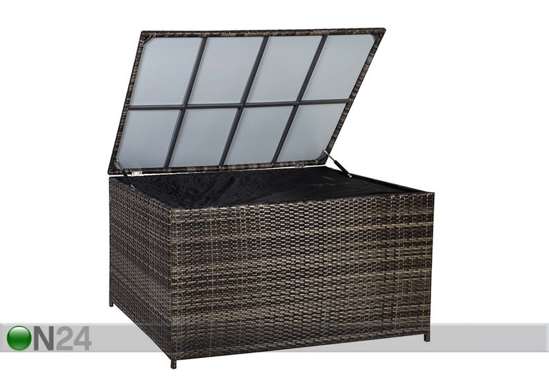 Säilytyslaatikko ulkokäyttöön Wicker kuvasuurennos