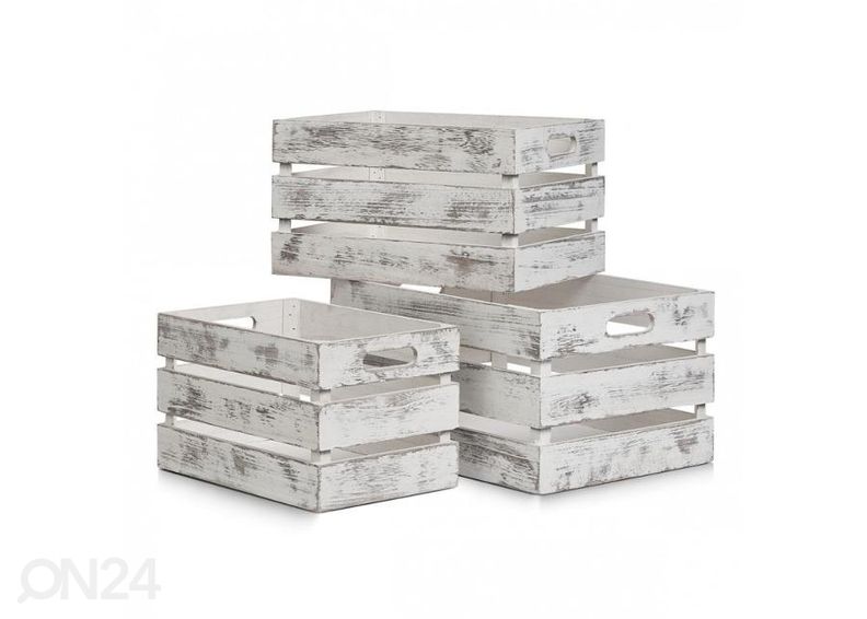 Säilytyslaatikko Vintage white kuvasuurennos