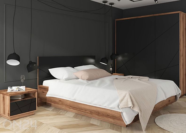 Säilytyslaatikollinen sänky Forn 160×200 cm kuvasuurennos