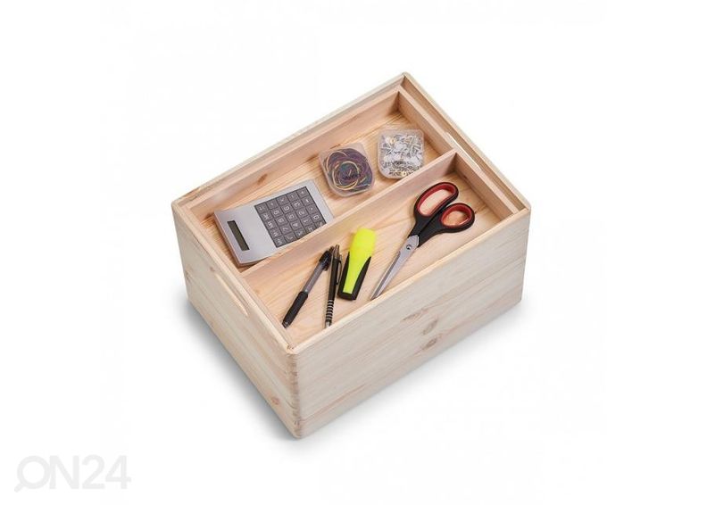 Säilytyslaatikon jakaja mäntyä kuvasuurennos