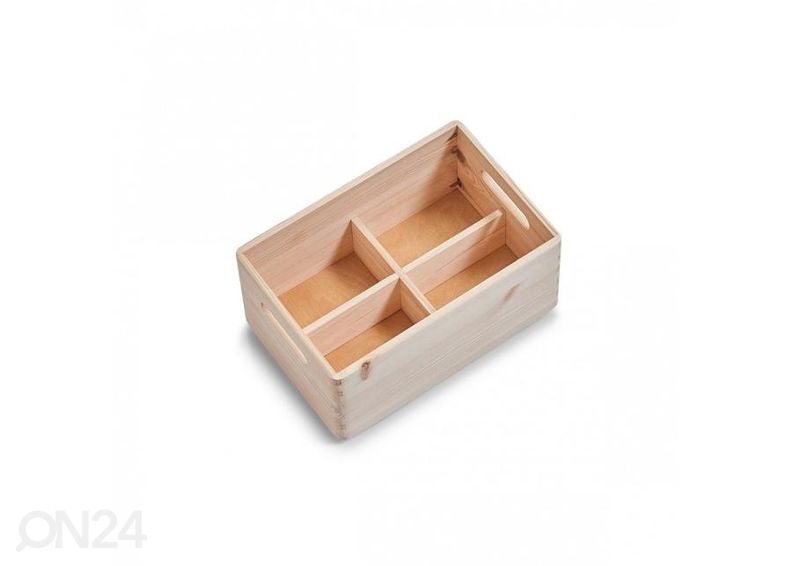 Säilytyslaatikon jakaja mäntyä kuvasuurennos