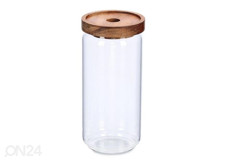 Säilytyspurkki akaasiapuu kannella 950 ml kuvasuurennos