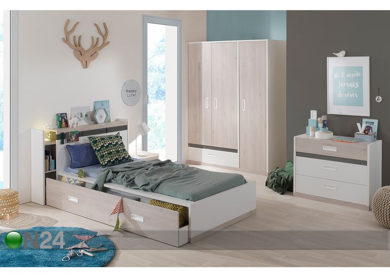 Sängyn päätyhylly Eden Tiago 116 cm kuvasuurennos