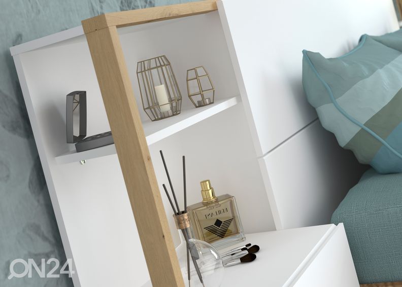 Sängyn päätyhylly Stamp kuvasuurennos