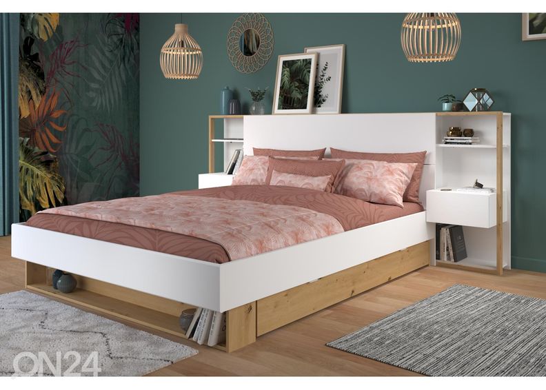 Sängyn päätyhylly Stamp kuvasuurennos