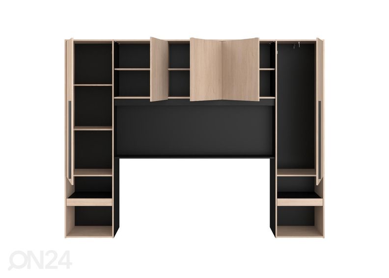 Sängyn päätykaappi Bridge + LED kuvasuurennos