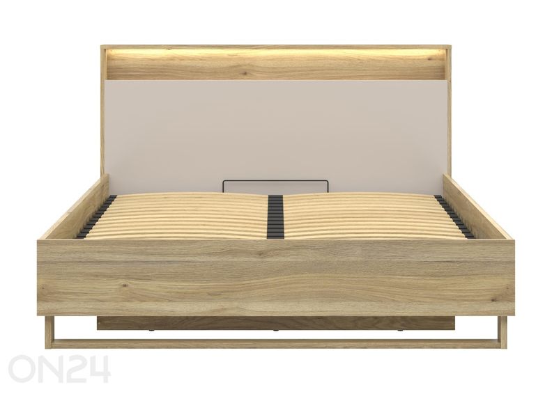 Sänky Dalva LED-valaistuksella ja vuodevaatelaatikolla 160x200 cm kuvasuurennos