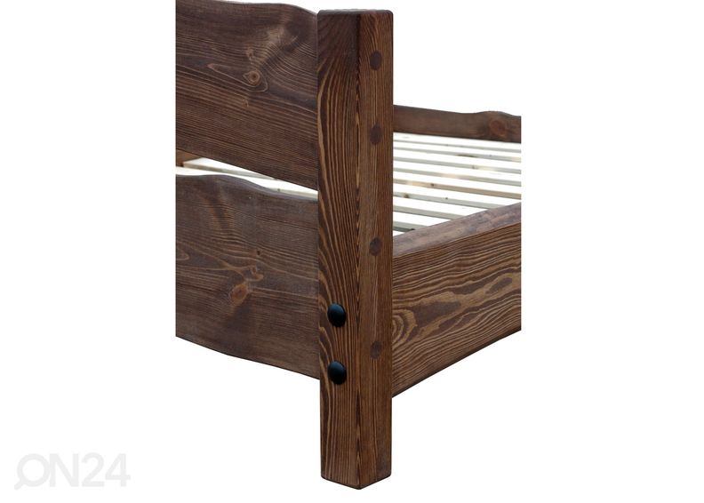 Sänky massiivipuuta 200x200 cm kuvasuurennos