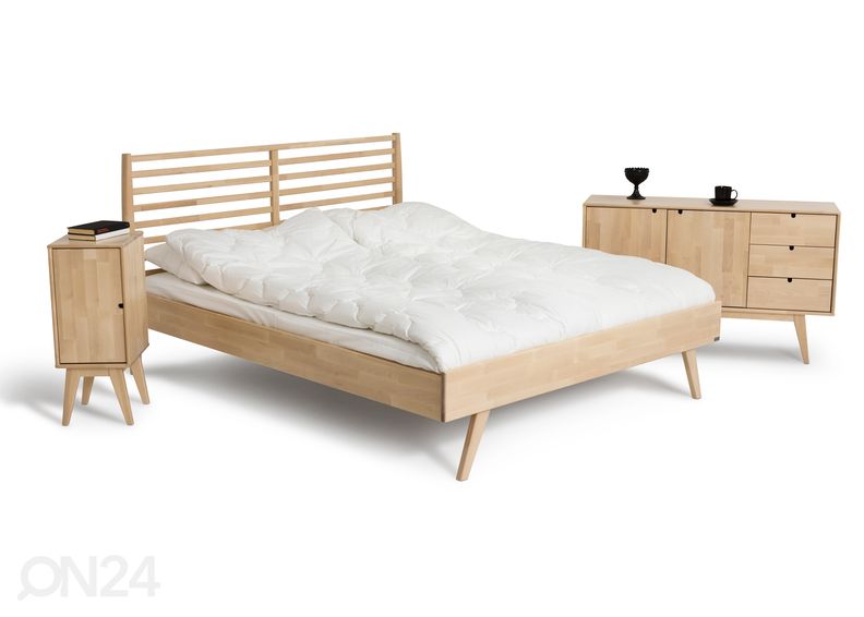 Sänky Notte, koivu 160x200 cm kuvasuurennos