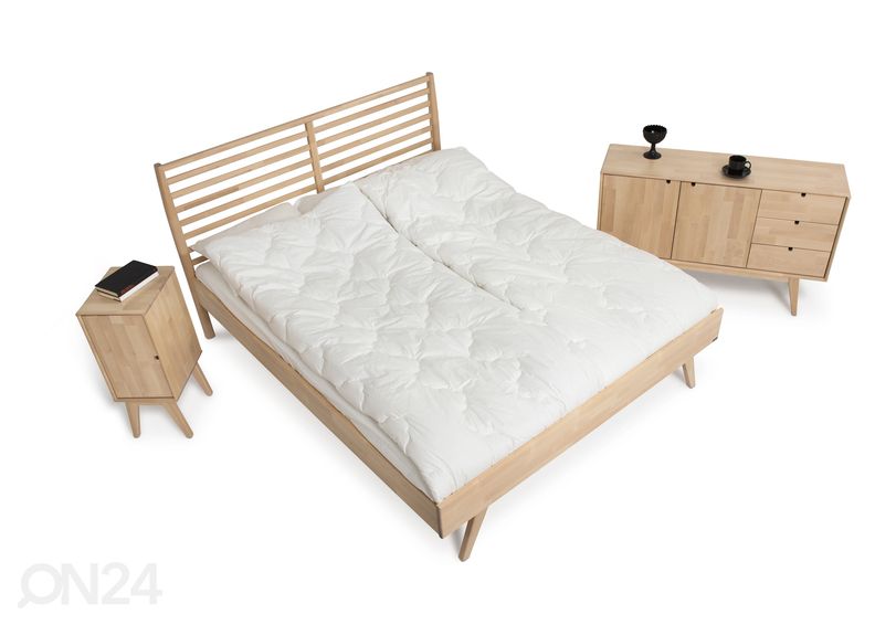 Sänky Notte, koivu 160x200 cm kuvasuurennos